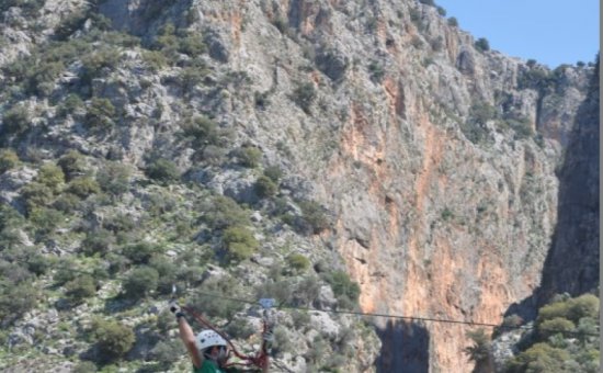 The Enjoyment Of The Zipline Adventure In Saklikent