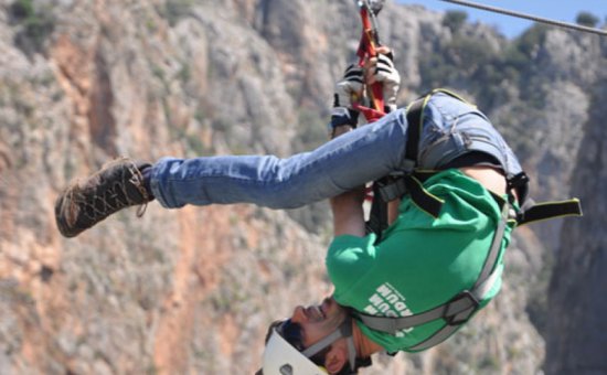 The Enjoyment Of The Zipline Adventure In Saklikent