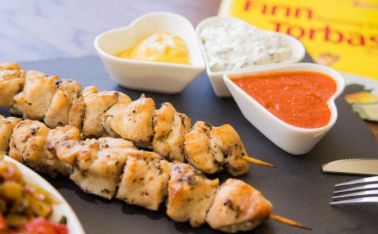 Chicken skewers