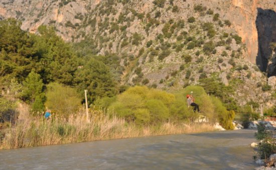 Saklıkent zipline-Aktivität